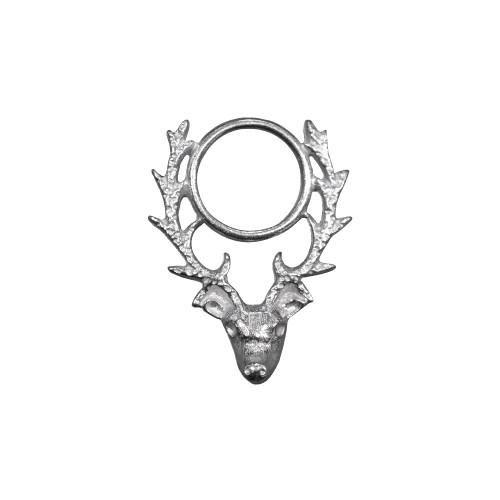 Stags Head Brooch - Click Image to Close